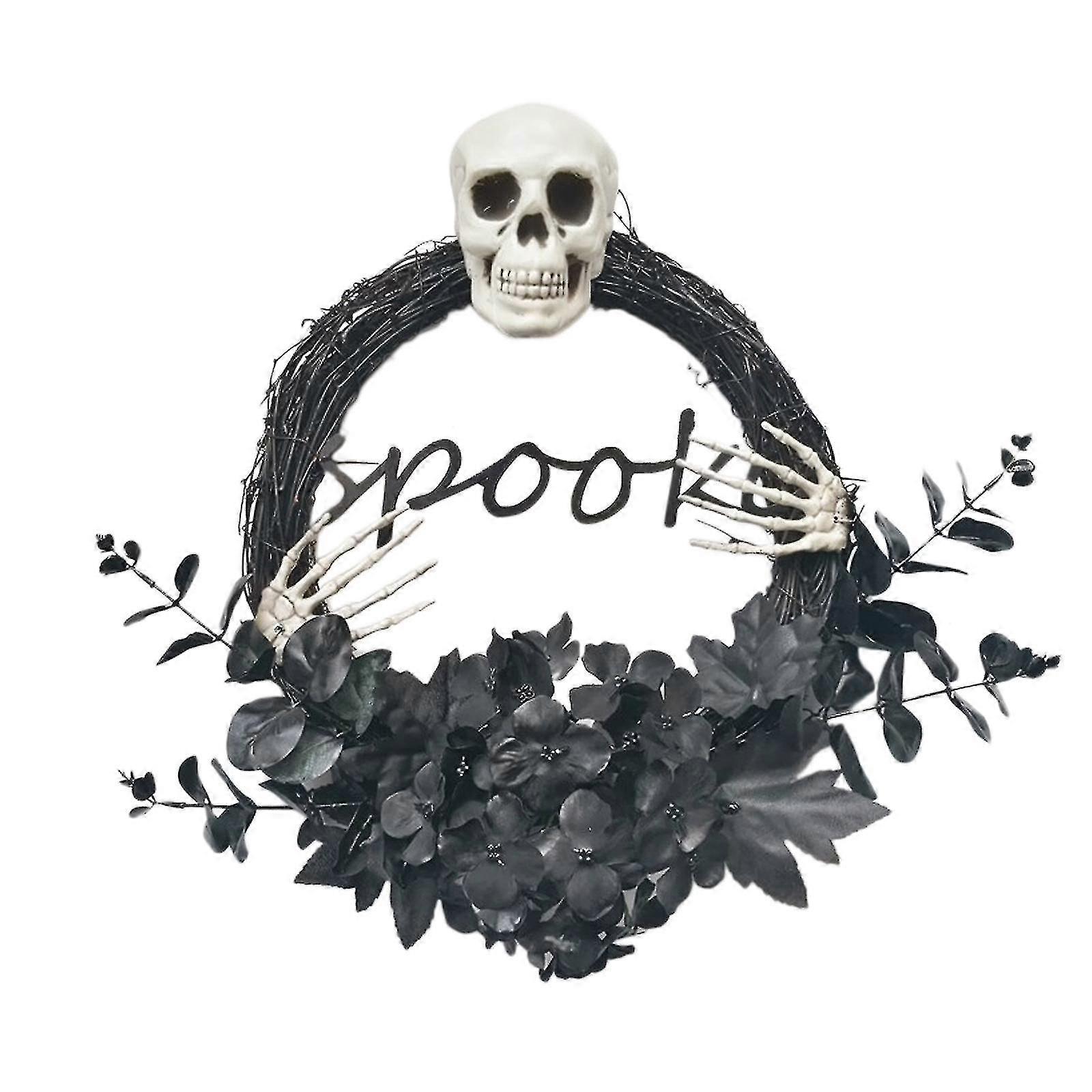 Artificiale de Halloween craniu cununa Vivid Beautiful Design unic de utilizare multiplă fereastra coroane de recuzită fundal Decor