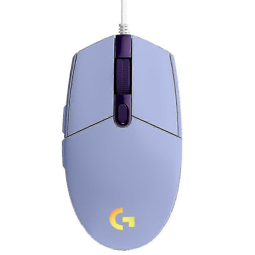 Colorful Backlit 200-8000dpi Adjustable Wired Gaming Lightsync Mouse G102