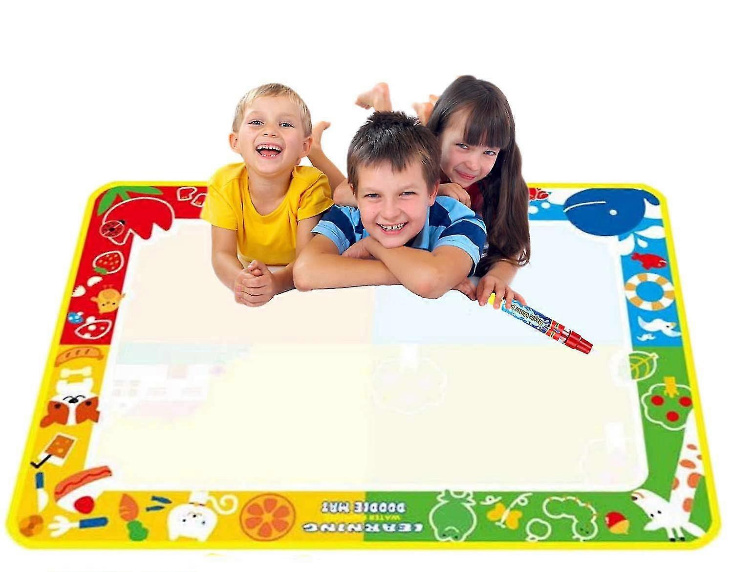 Water Doodle Mat, Solid 100cm X 70cm Magic Mat Drawing Painting Pad Multi Colored