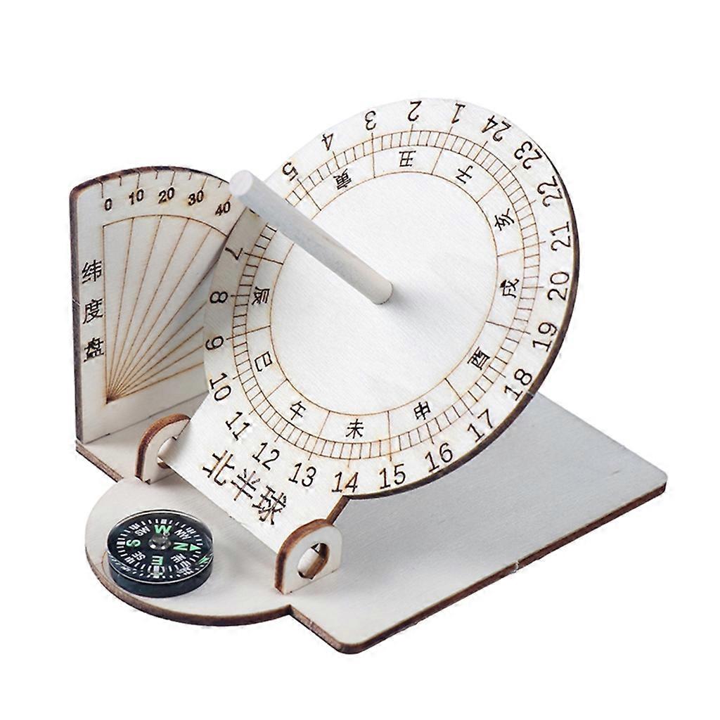Sundial-Models Equatorial-Sundial Clock Scientific Models-Sundial Desktop Ornaments Geography Teaching Tool for Students