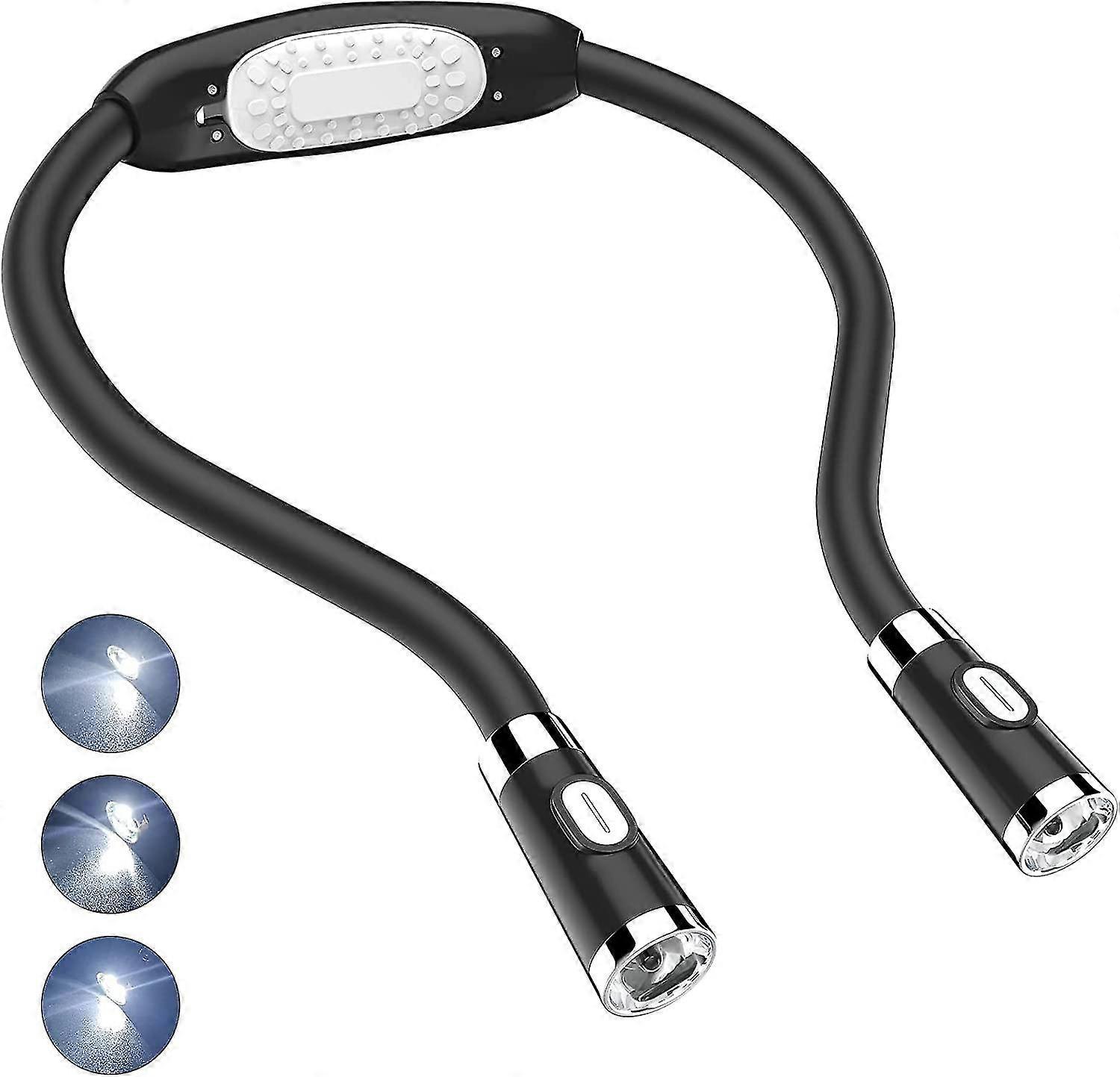 Led Reading Light,neck Lamp Hands-free Flexible Around Neck Batte