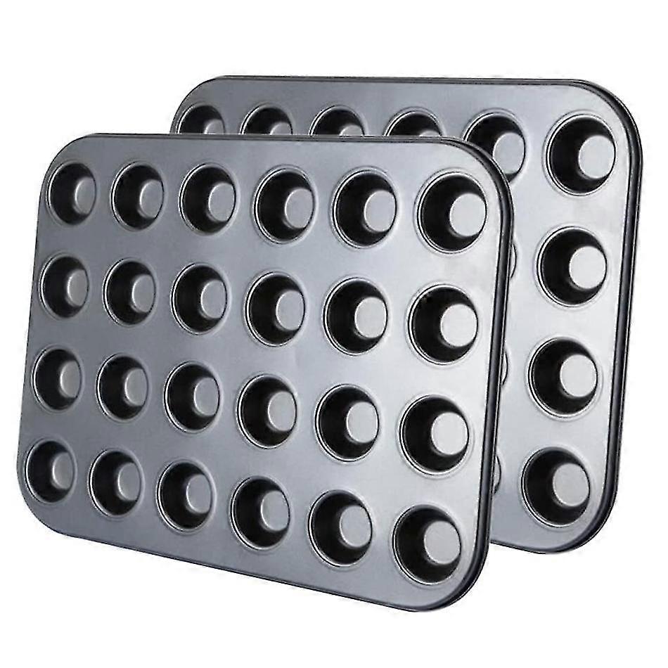 Set of 2 Muffin Pans with Heat Dissipation