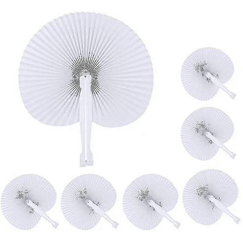 24 Bröllopsfläkt, vikbart handhållet fläktbambupapper