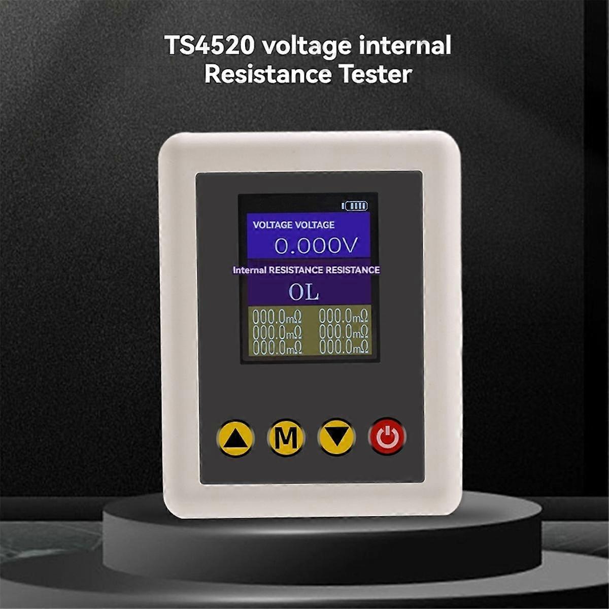 TS4520 Voltage Resistance Tester 1.77 Inch TFT with Kelvin Clip Support Fine-Tuning HD Color Screen