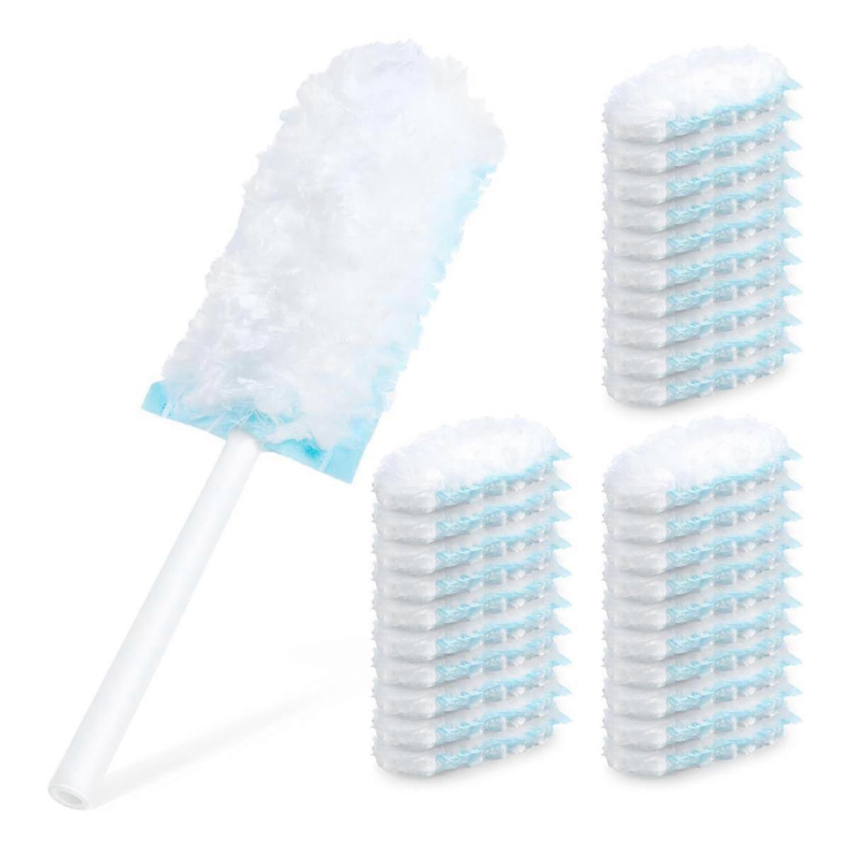 12 Duster Refills and 1 Handle, 360 Heavy Duty Duster Refills Multi Surface Dusters for Cleaning Ho