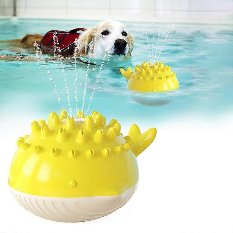 MIMIGO Summer Electric Pet Floating Swimming Pool Toy for Dogs, Anxiety Relieving Smart Interactive Multi-Functional Tooth Brush Molar Teeth Cleaning