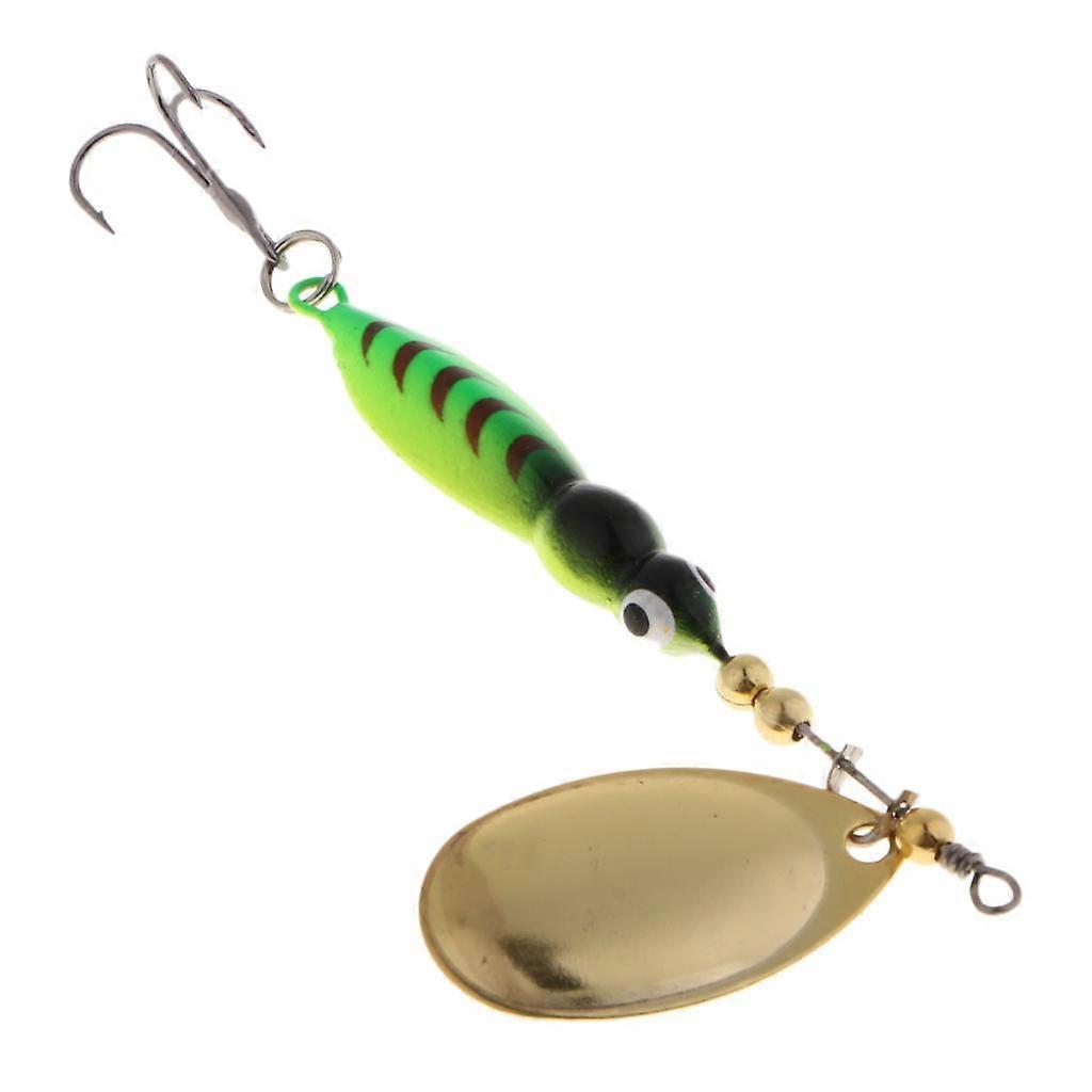 3x Fishing Lure Hard Bait Spinnerbait with Treble Single Hook