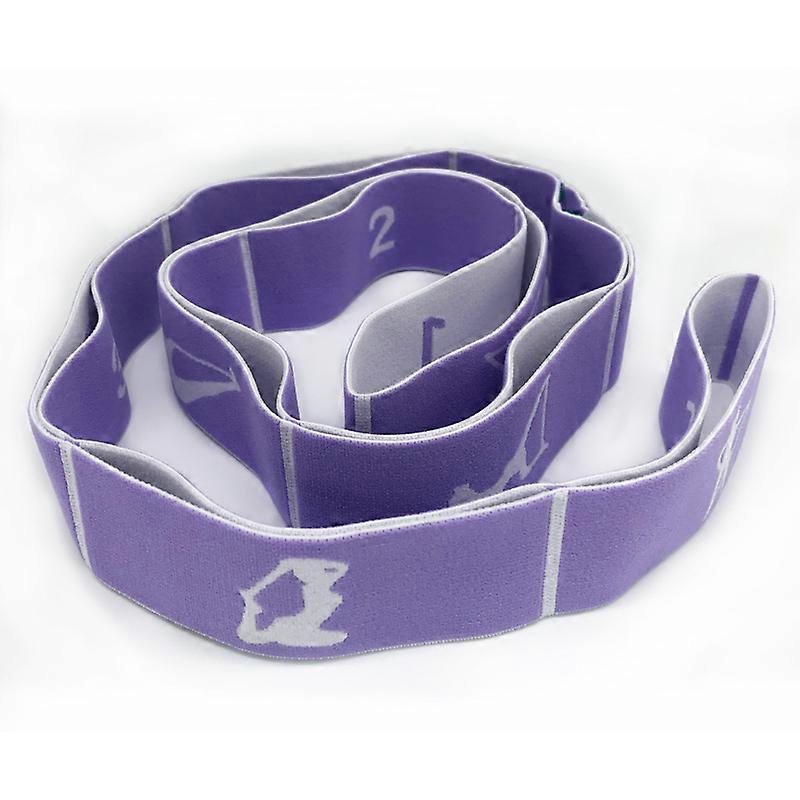 Yoga Stretch Exercise Strap with 9 Flexible Loops Thicken Exercise Band Gravity Fitness Stretching Strap-dance yoga auxiliary stretch belt elastic yog