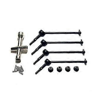 4pcs Metal Drive Shaft And Wheel Nut For 144001 144010 124007 124016 124019 124018 Rc Car Upgrade P