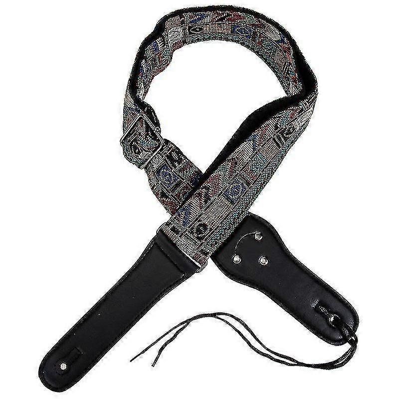 Assorted Colorful Guitar Straps Knitted Pattern Guitar Straps Adjustable Guitar Straps Alternatives