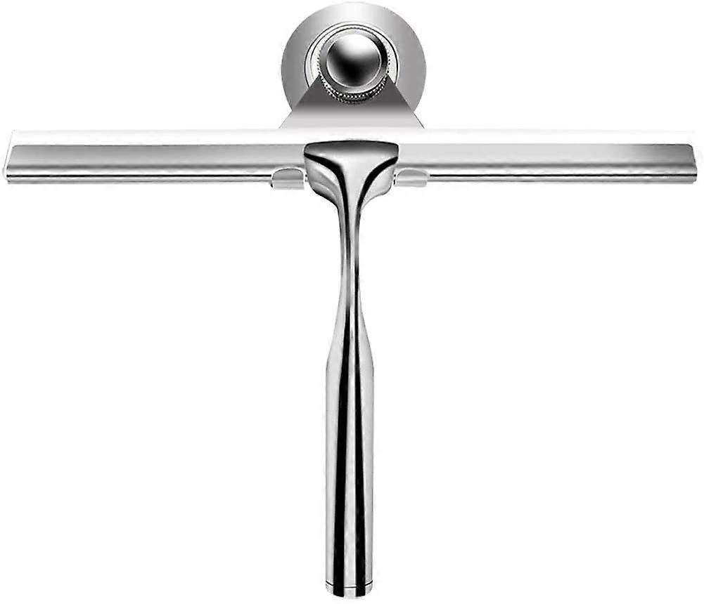 Stainless Steel Squeegee for Window Cleaning with Suction Cup Hook