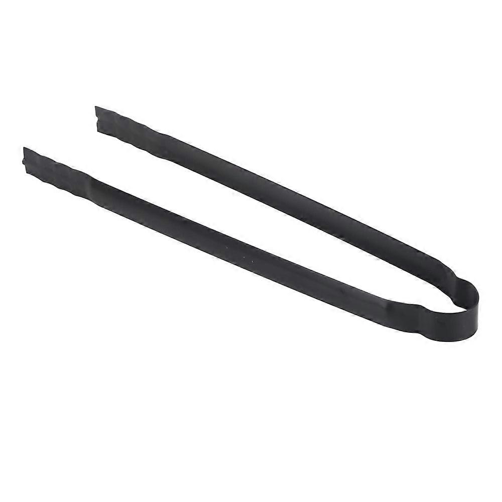 (Black 30cm)Multifunction Metal Charcoal Tongs with Heat Resistant Handle for Cooking, Barbecue, Picnic