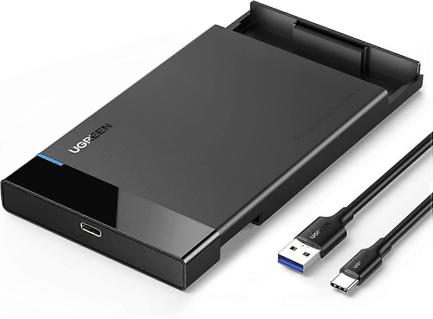 2.5" Hard Drive Enclosure Usb C 3.1 Gen 2 To Sata Iii 6gbps compatible Ssd Hdd 9.5 7mm External Hard Drive Disk Case With Uasp Compatible With Wd Seag