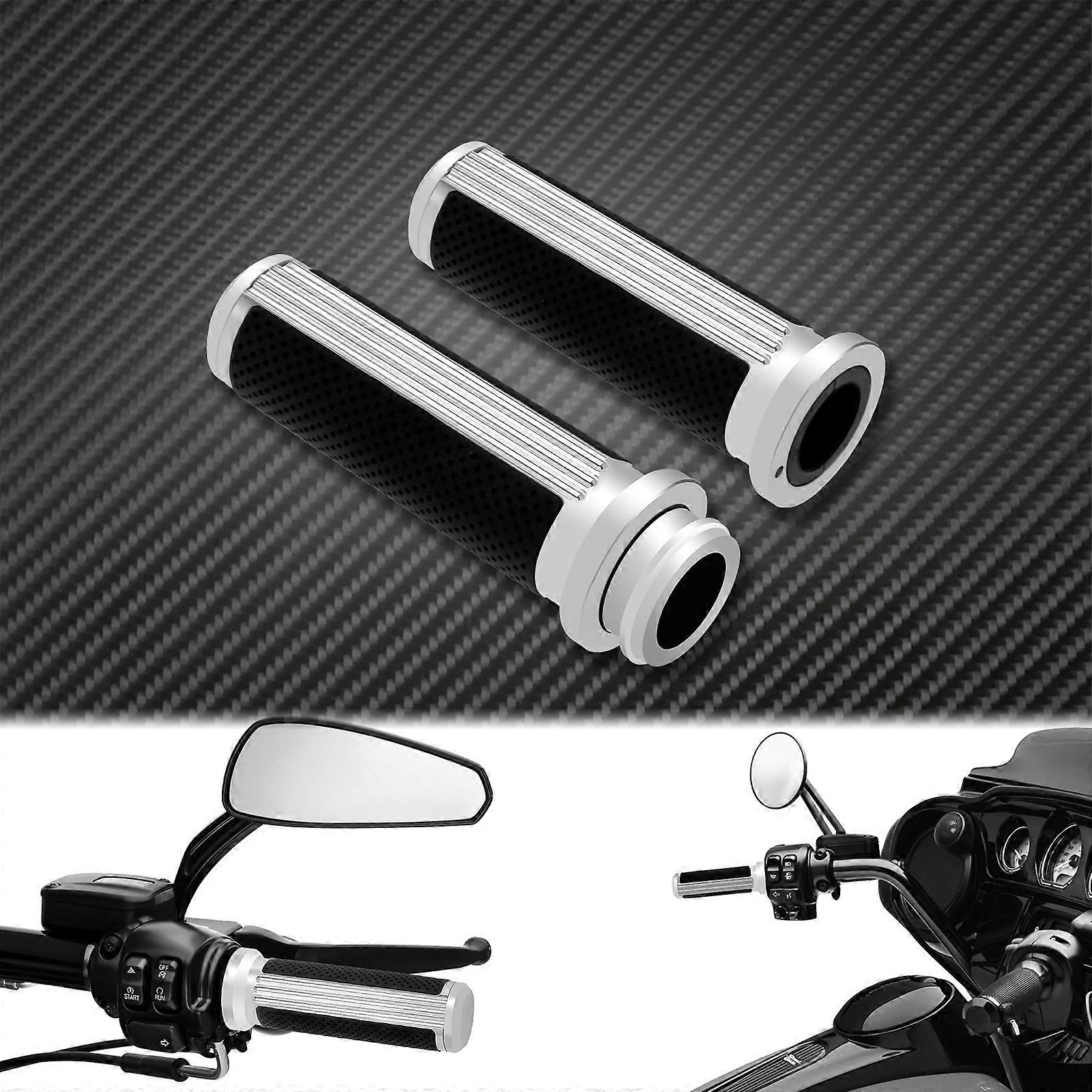Motorcycle 1'' 25mm Electronic Throttle Handle Bar Hand Grips Handle Grip CNC For Harley Touring Electra Glide Softail Fat Boy