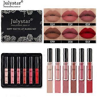 6 Couleur Set Rouge Lvres Liquide Mat Longue Tenue Batom Líquido Impermeável Matte