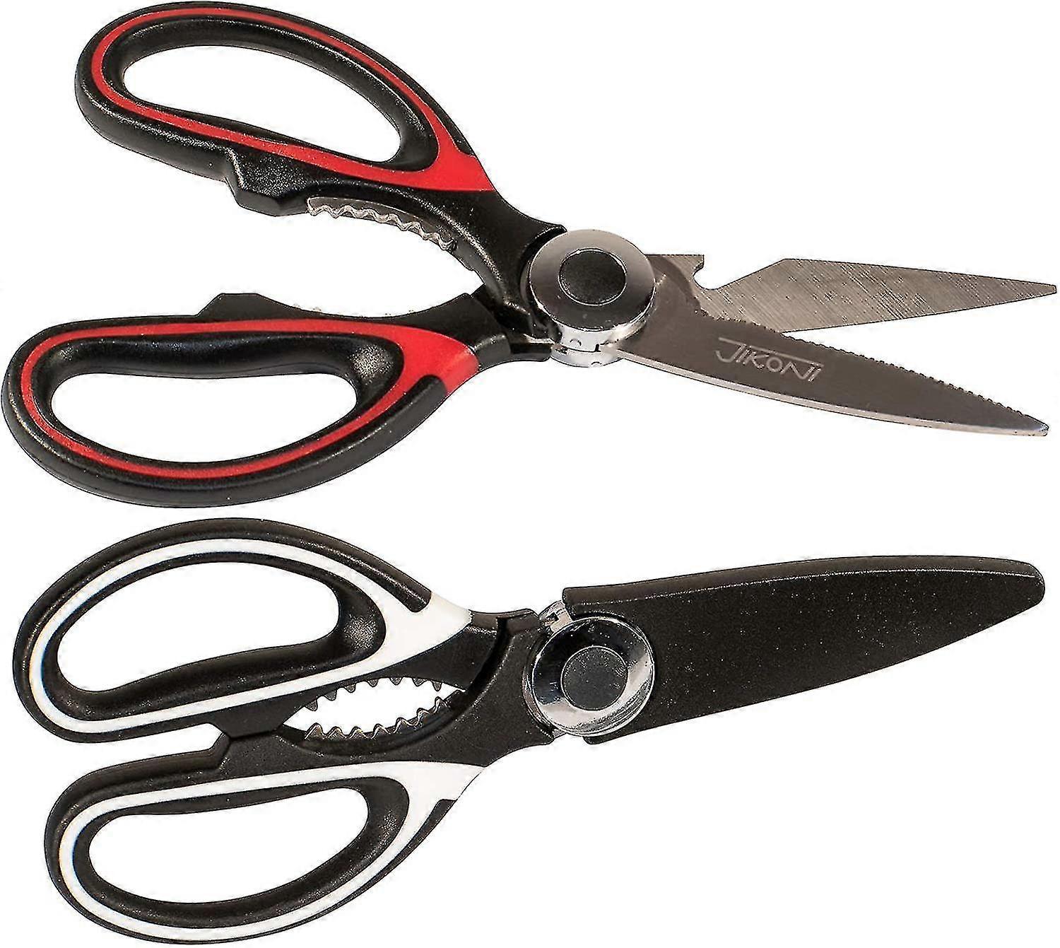Twin-Pack Multipurpose Kitchen Scissors - Heavy-Duty Kitchen Shears, Stainless S