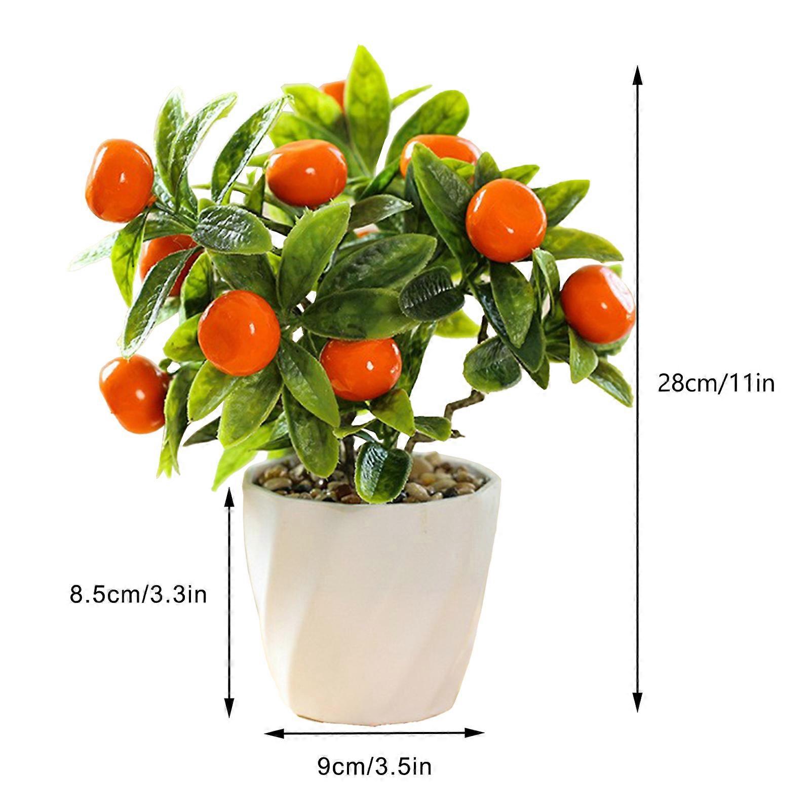 Artificial Fruit Tree Potted Small Simulation Plant for Home Decoration