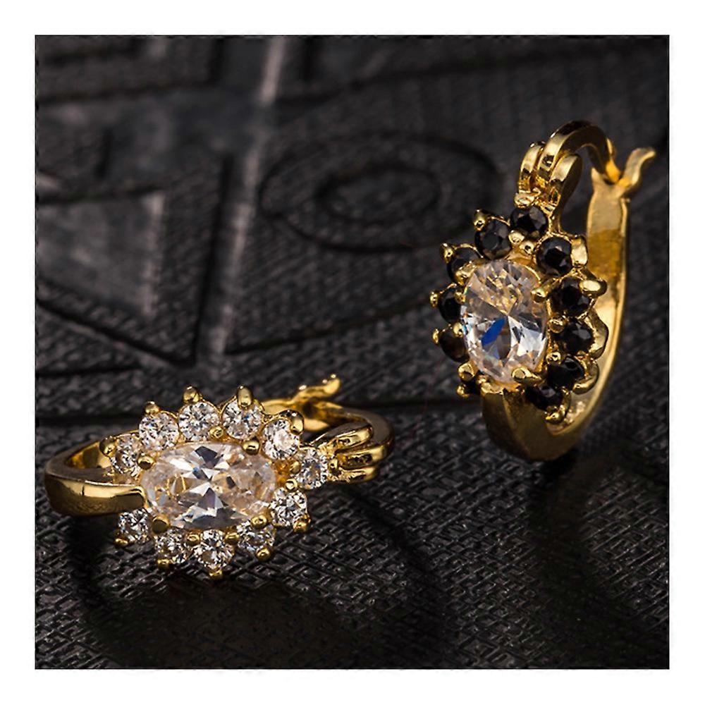 Ear Studs Sunflower Dazzling Zircon