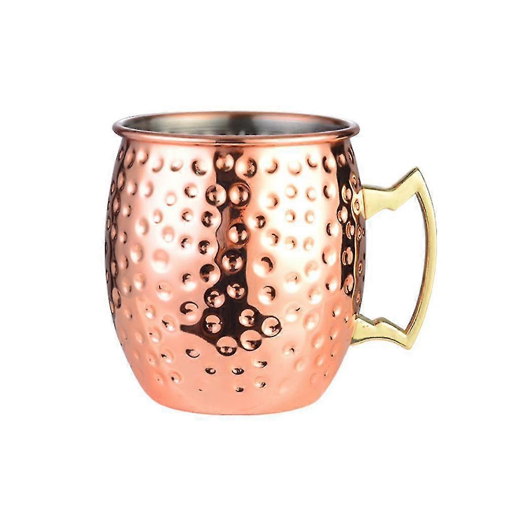 A Set Of 2 Copper Moscow Mule Mugs Large Capacity Beer Mugs