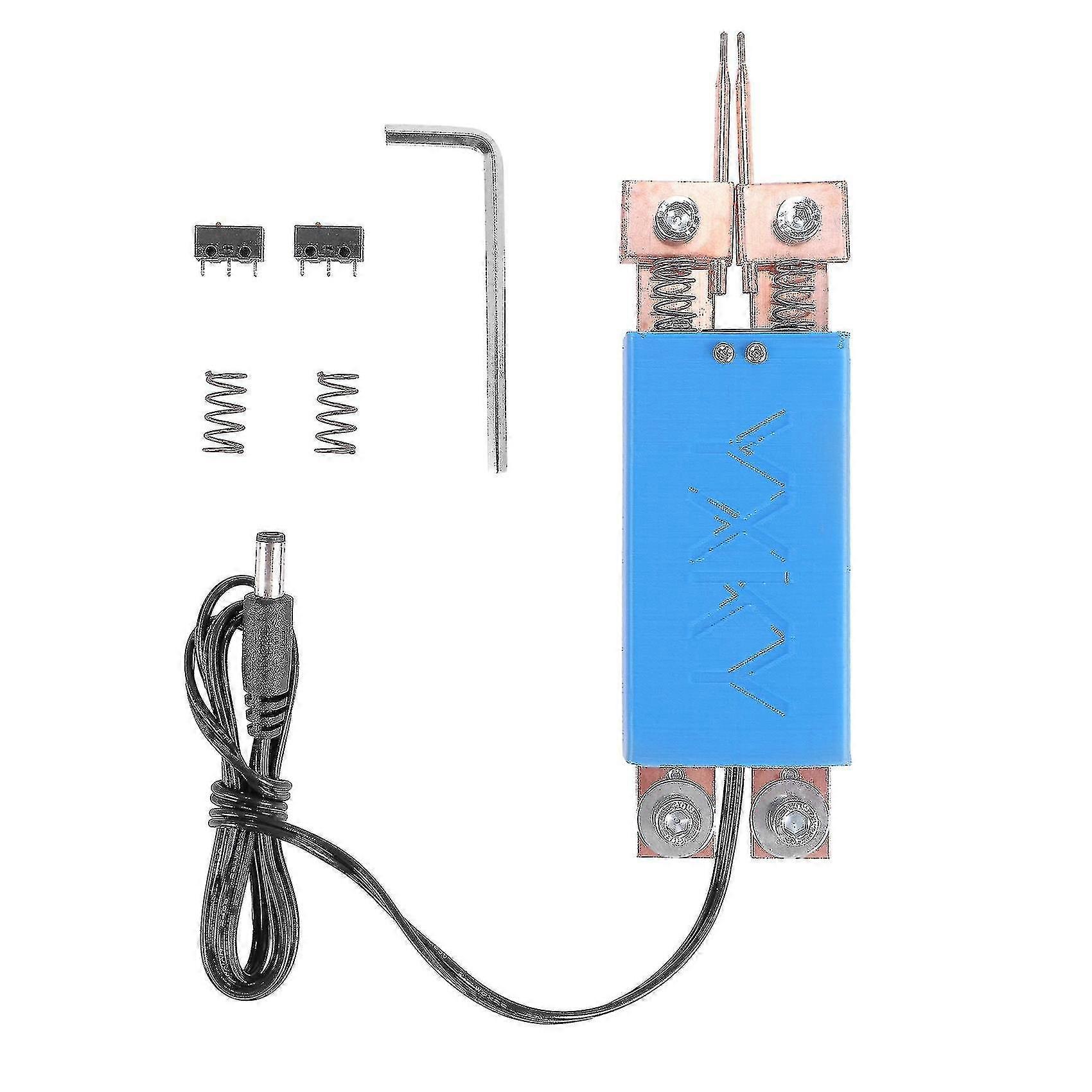 Diy Spot Welder Machine Welding Handheld Spot Welding Pen Automatic Trigger Built-in Switch Blue
