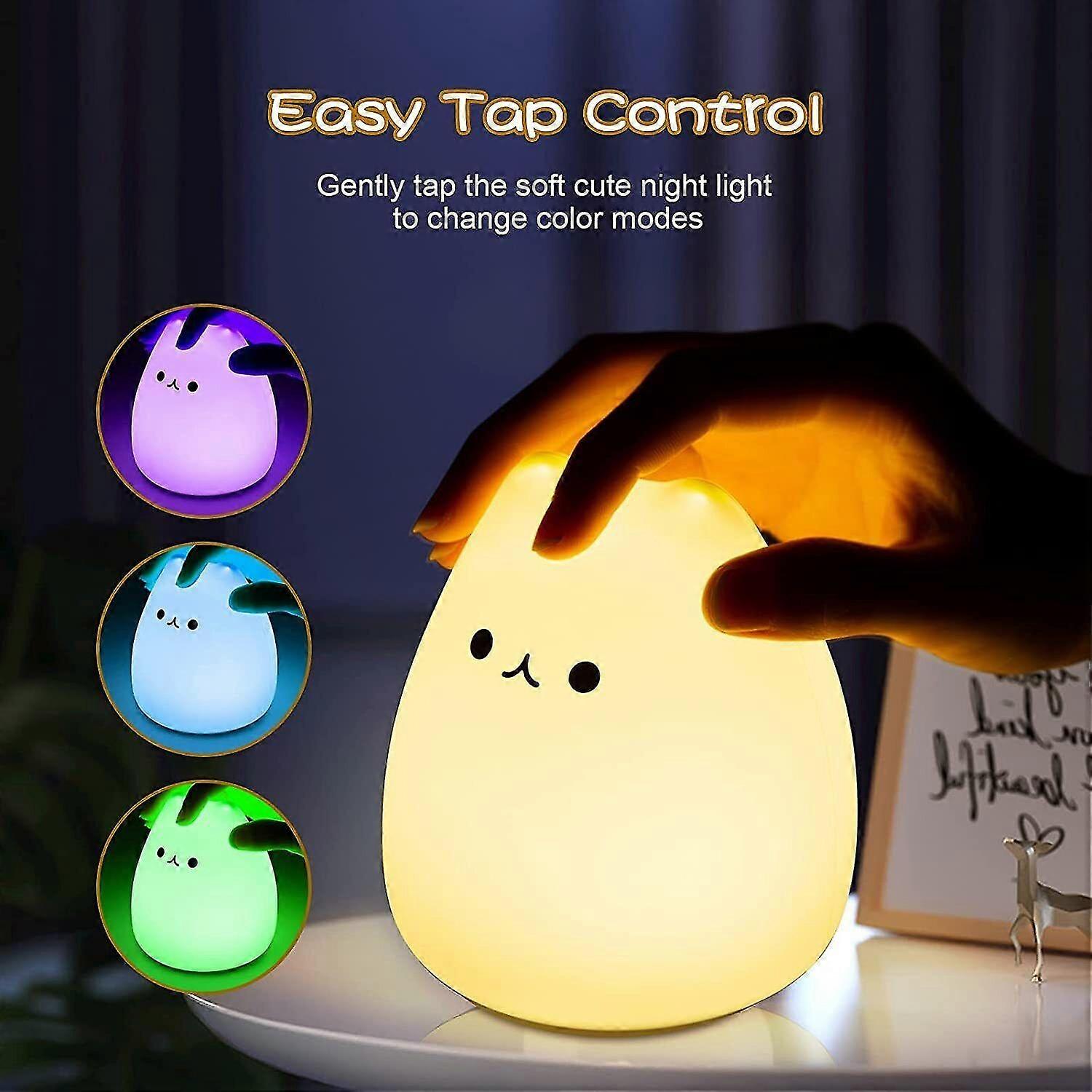 Night Light LED Cute Gift Creative Silicone Bedside Table Lamp