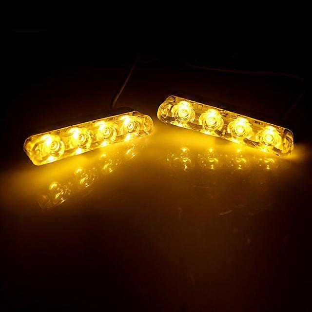 Feux stroboscopiques d'urgence 4 en 1, feux de police rouges et bleus 12 V, avec télécommande sans fil, pour voitures, camions, fourgonnettes, SUV