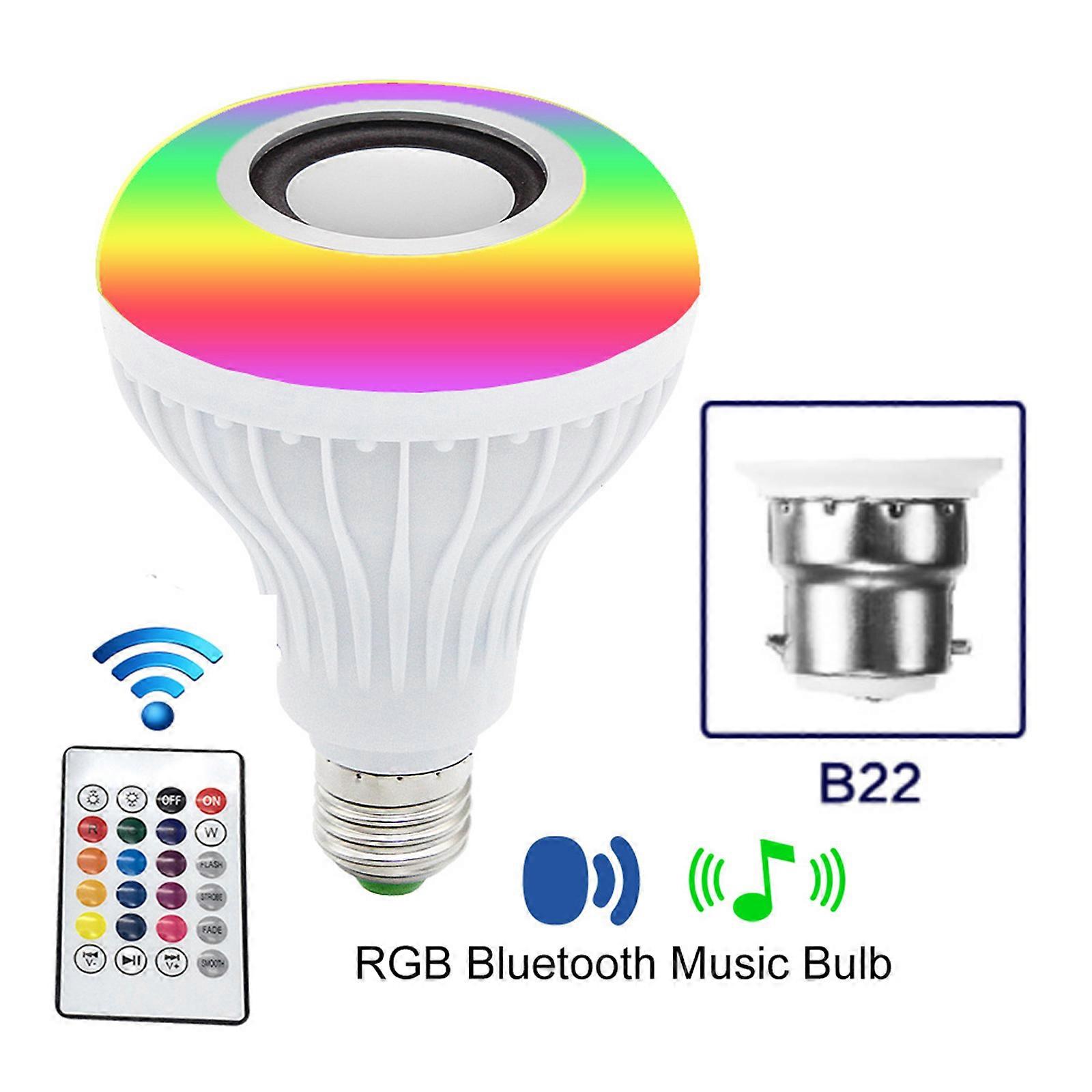AMPOULE LED Led Lampe Bluetooth Ampoule RVB Veilleuse Projecteur Lampes de musique