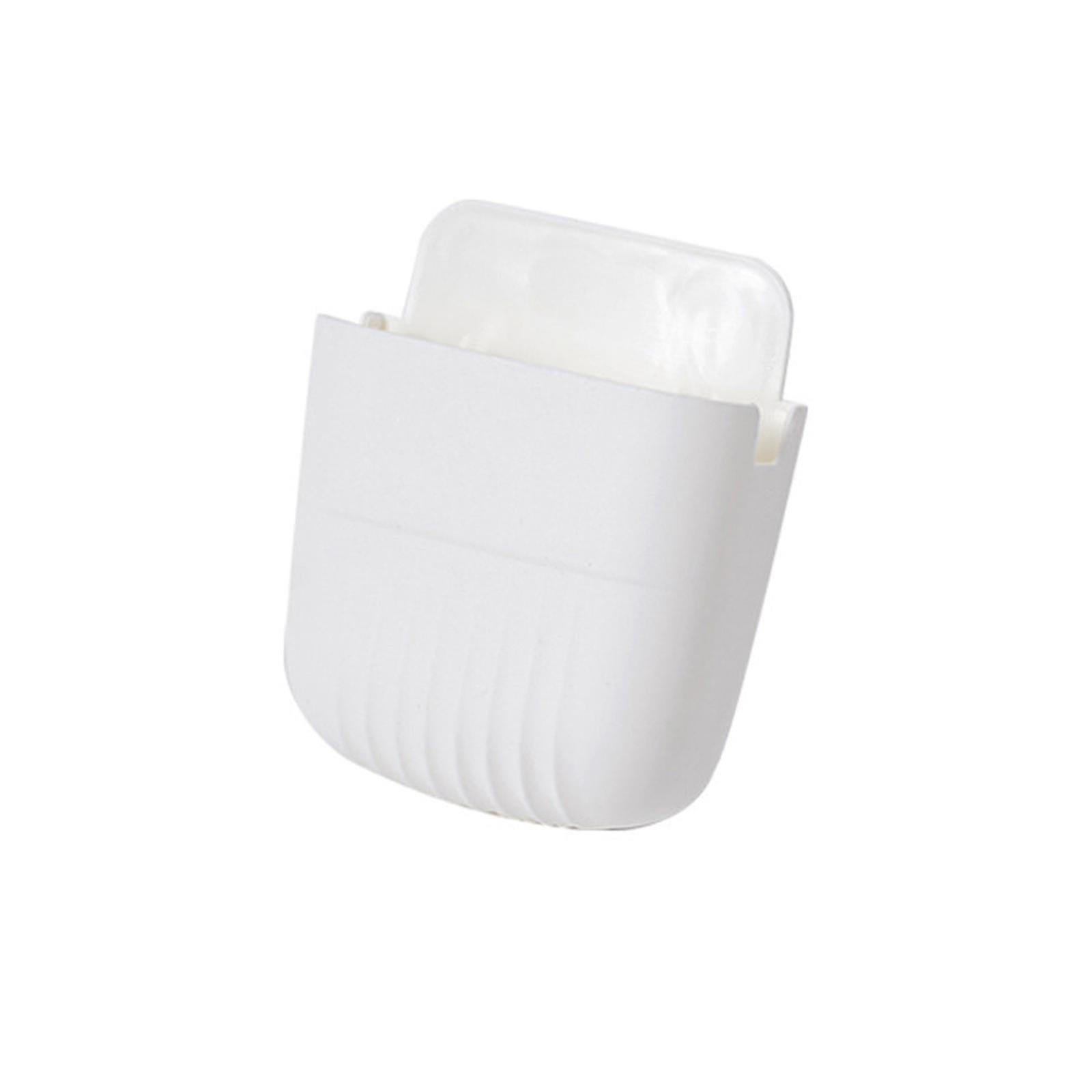 Wall Mount Remote Control Holder Adhesive Phone Storage Box Bedside Organizer Banmo