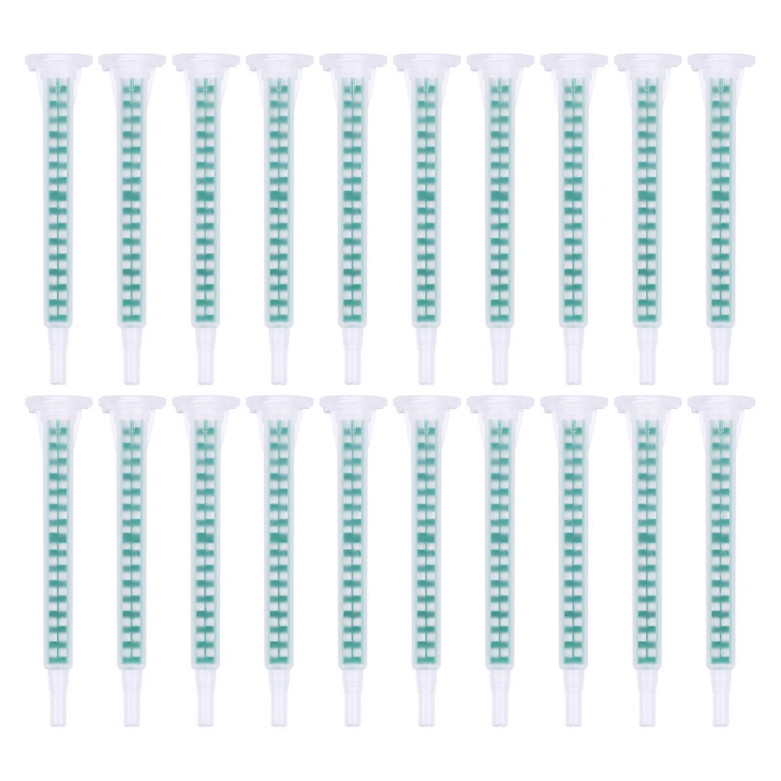 50 Pcs Resin Mixer Adhesive Cartridges Tip Adhesive Mixing Tips Mixing Nozzle Epoxy Mixing Tips Plastic Resin Mixing Tip