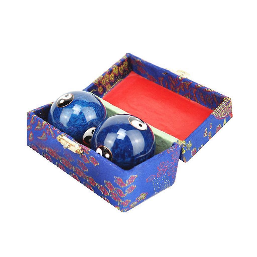 One Pair Baoding Enamel Ball Massage Balls For Hand Therapy Exercise
