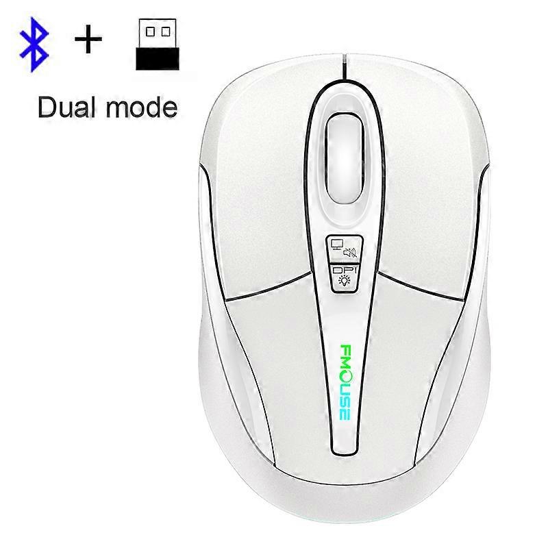 Multi-Function Bluetooth 2.4G Wireless Mouse One-Click To Desktop Type-C Rechargeable Mute Silent RGB Backlight Mice 2400DPI