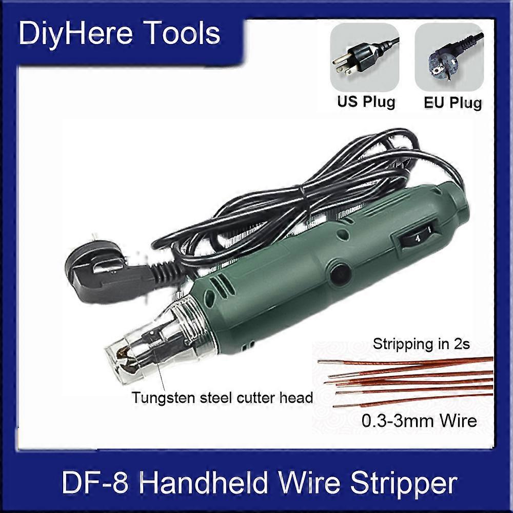 New Upgrade DF-8 Enameled Wire Stripping Machine, Enameled Copper Wire Stripper, Paint Stripping Power Tool 220V/110V