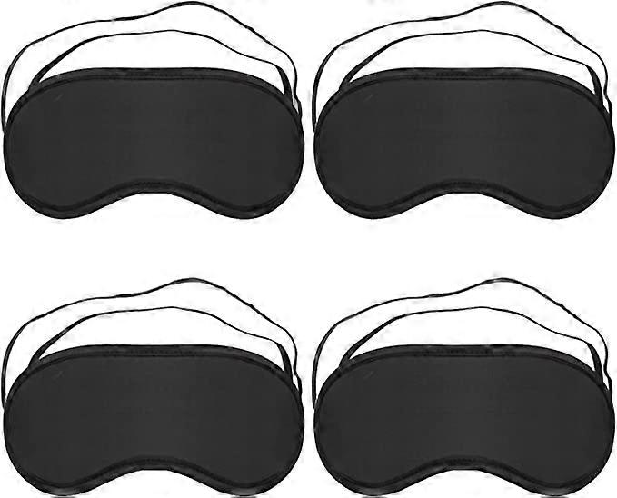 4 Pcs Sleeping Blindfold Sleep Eye Mask for Women & Men, Blackout Eye Shade Cover for Travel, Nap, Game