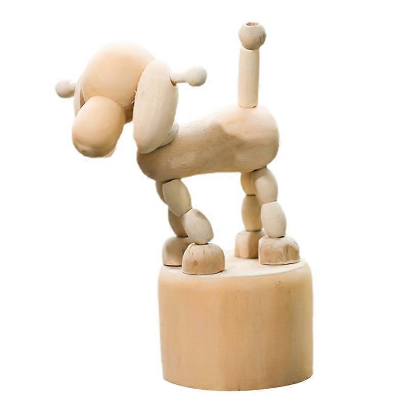 スタチューモデル教育多目的ウッドカートゥーンダンスDIY動物飾り子供用
