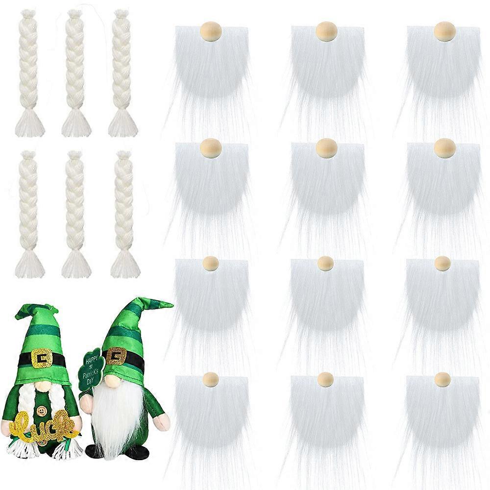 1 Set of Decorative Gnome Beards Braids DIY Artificial Gnome Making Material DIY Supplies