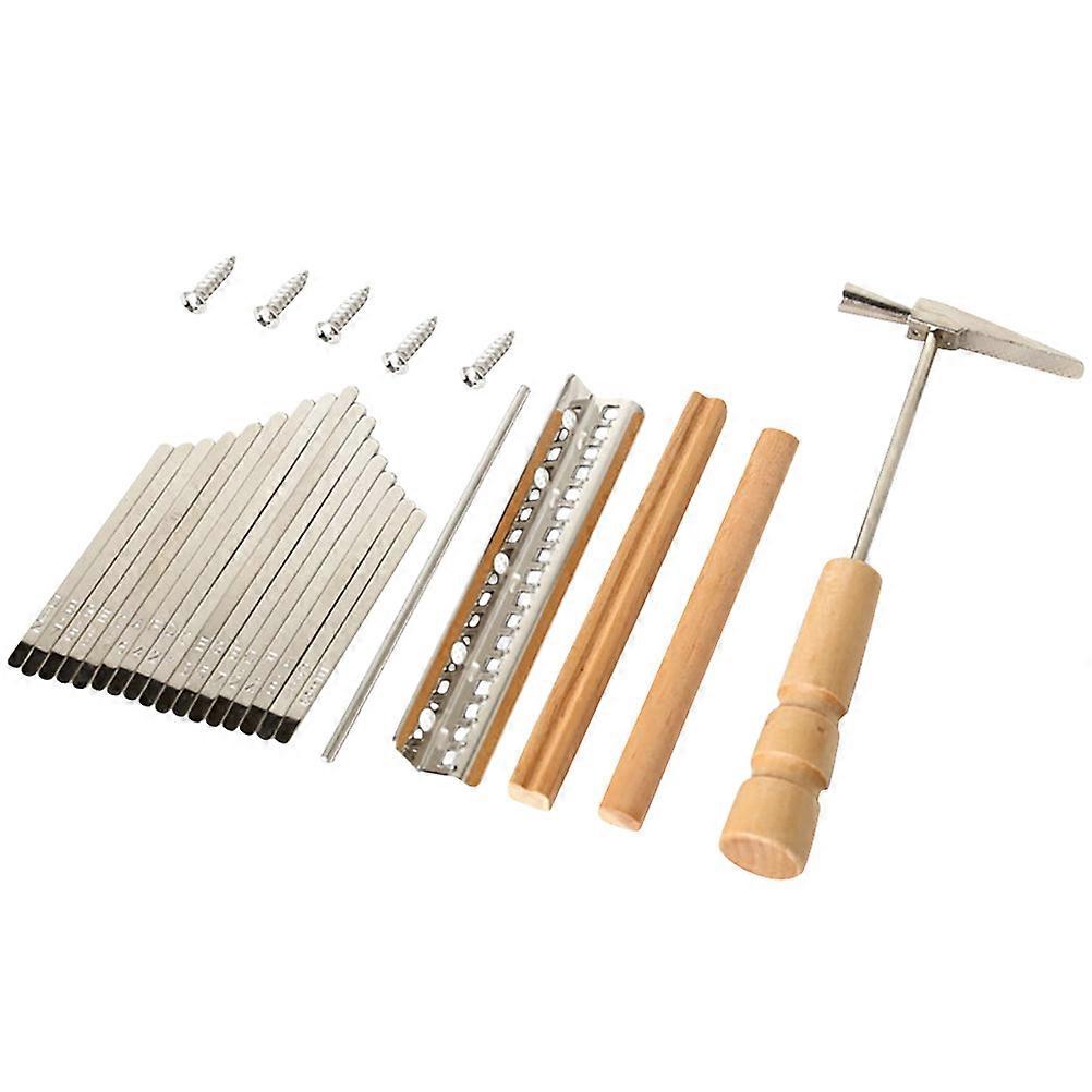 1 Set Kalimba 17 Keys Replacement Kit Thumb Piano DIY Accessories Set Kalimba Parts