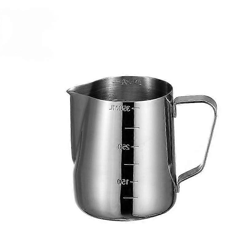 Stainless steel pull art cup 350ml pull art cup with scale
