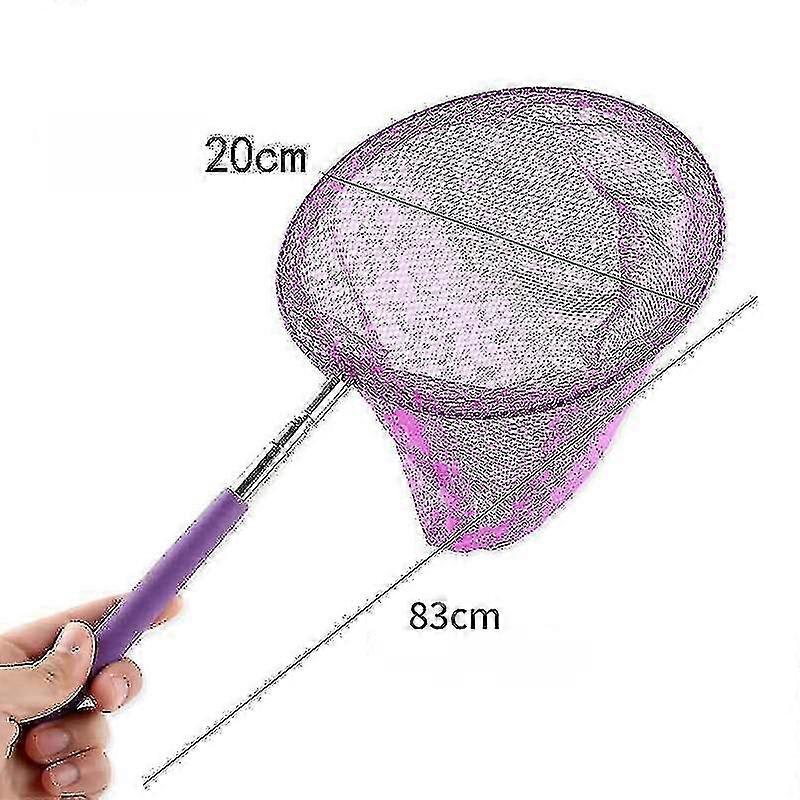 Rainbow Telescopic Butterfly Net, Insect Catching Nets.purple,1pcs
