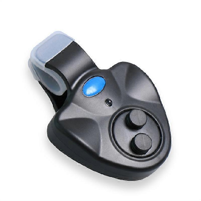 Fishing Bite Alarm, Electronic Fishing Alarm Indicator With LED Lights Sound Alert For Different Kinds Of Rod(1PC,Black)