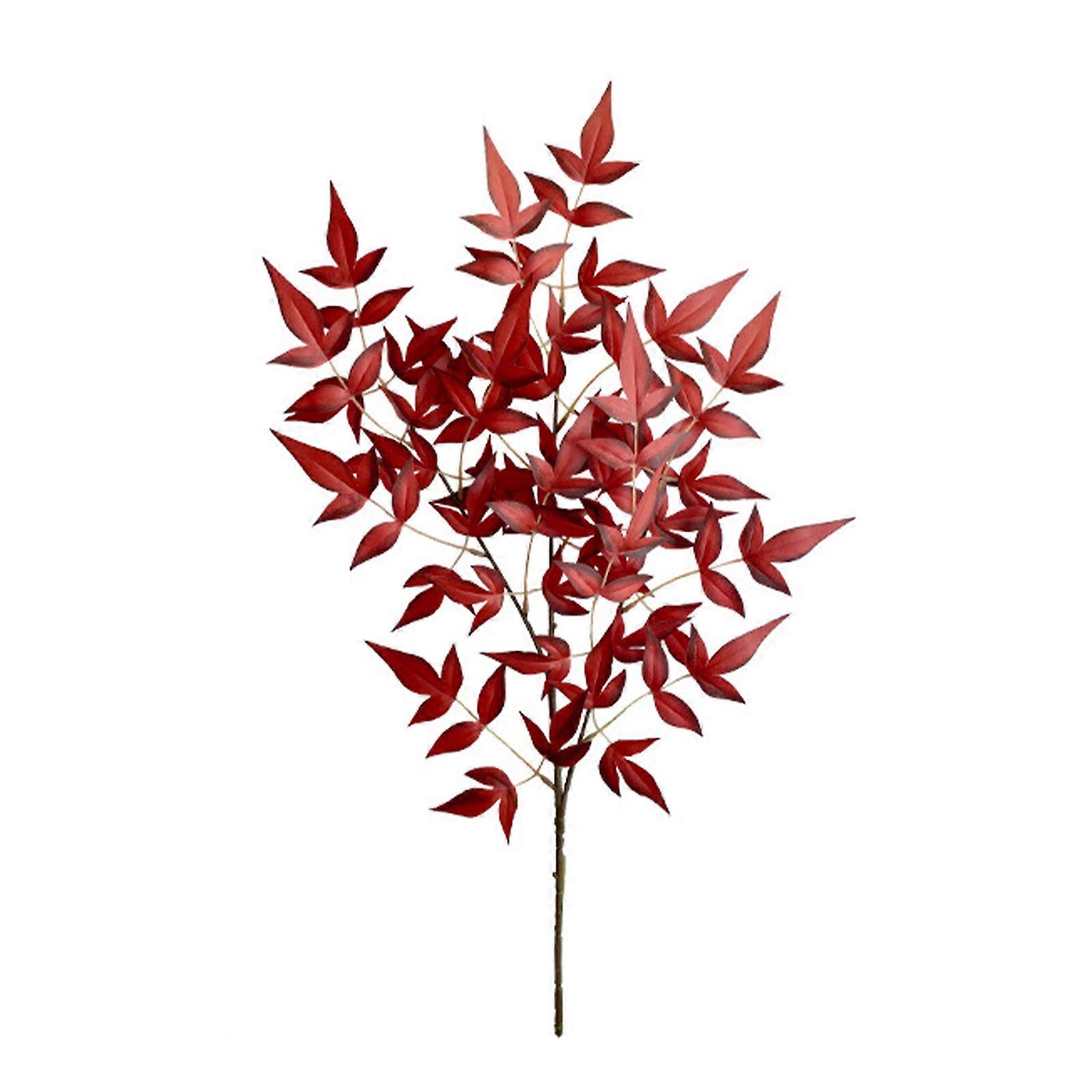 2023 New Arrive Artificial Bamboo Leaves Branch - Lifelike Faux Green Plant for Home Garden Decor