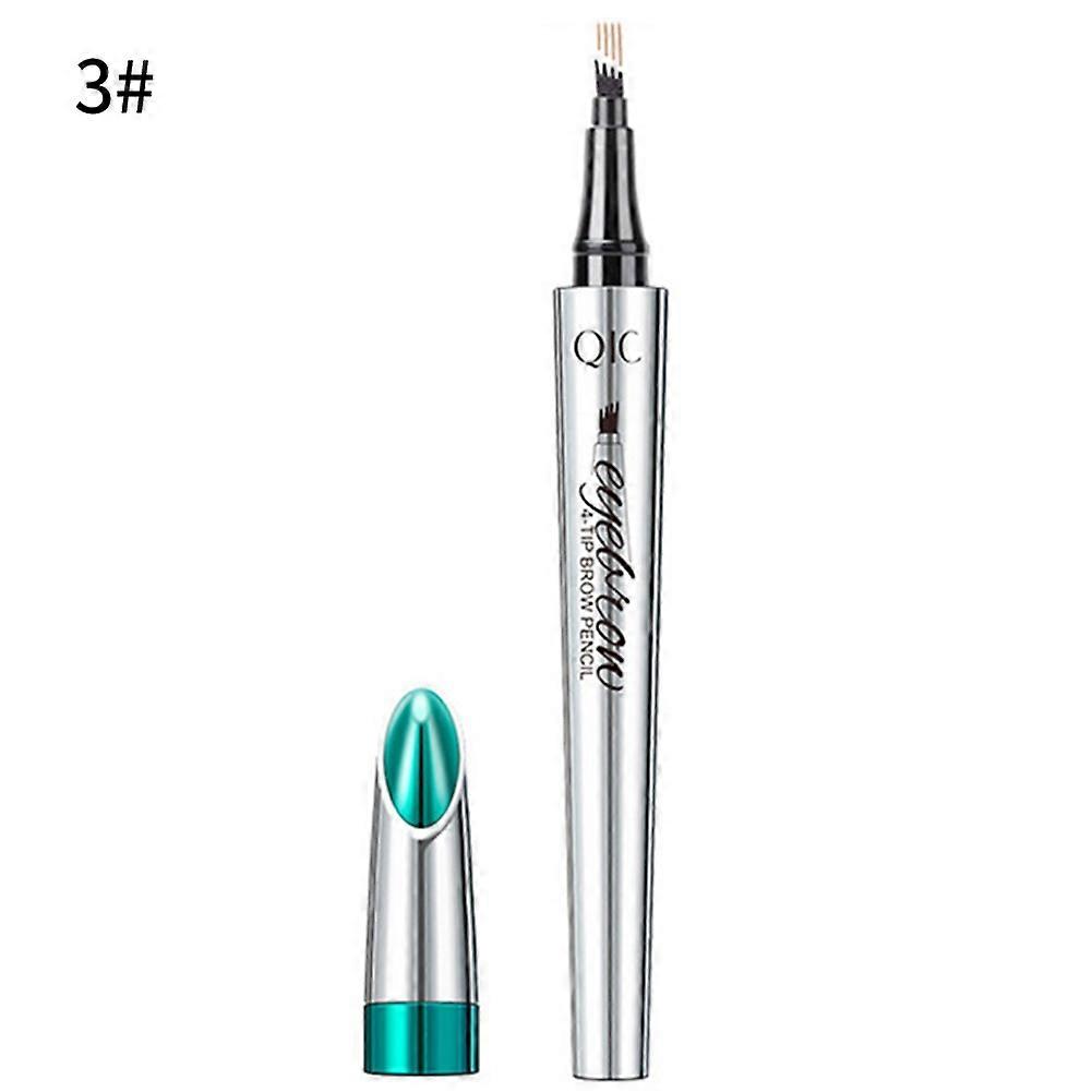 Crayon à sourcils longue tenue et imperméable à quatre têtes bifurquées QIC