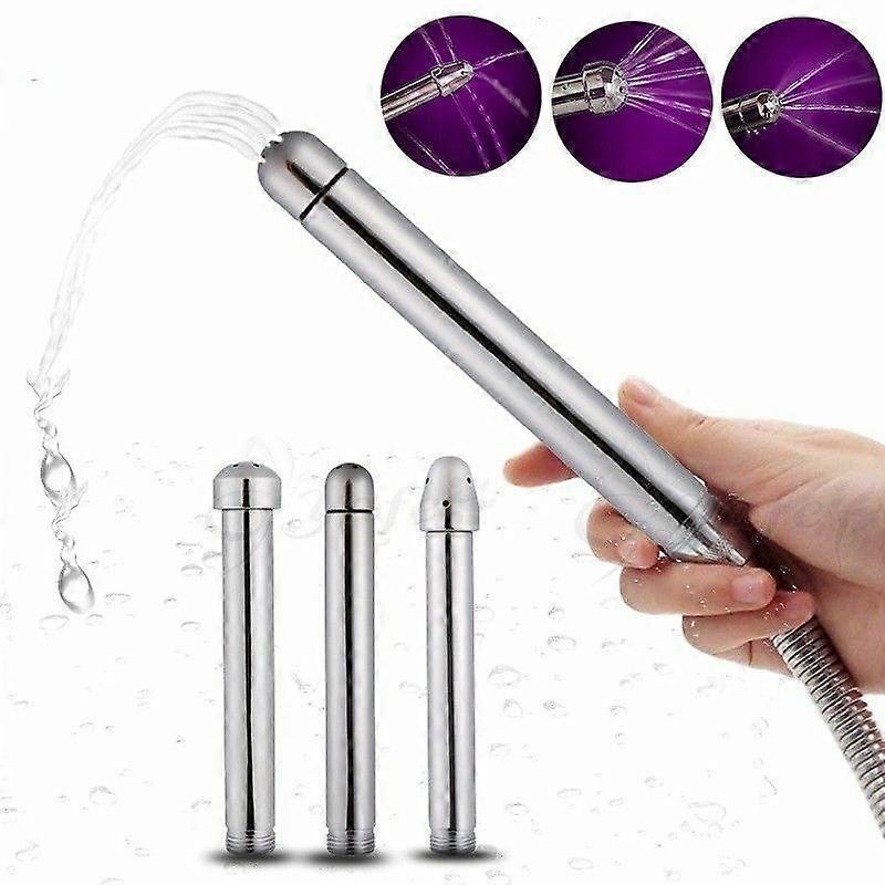 3 Style Head Shower Enema Water Nozzle Anal Douche Vaginal Colon Clean Tool Kit