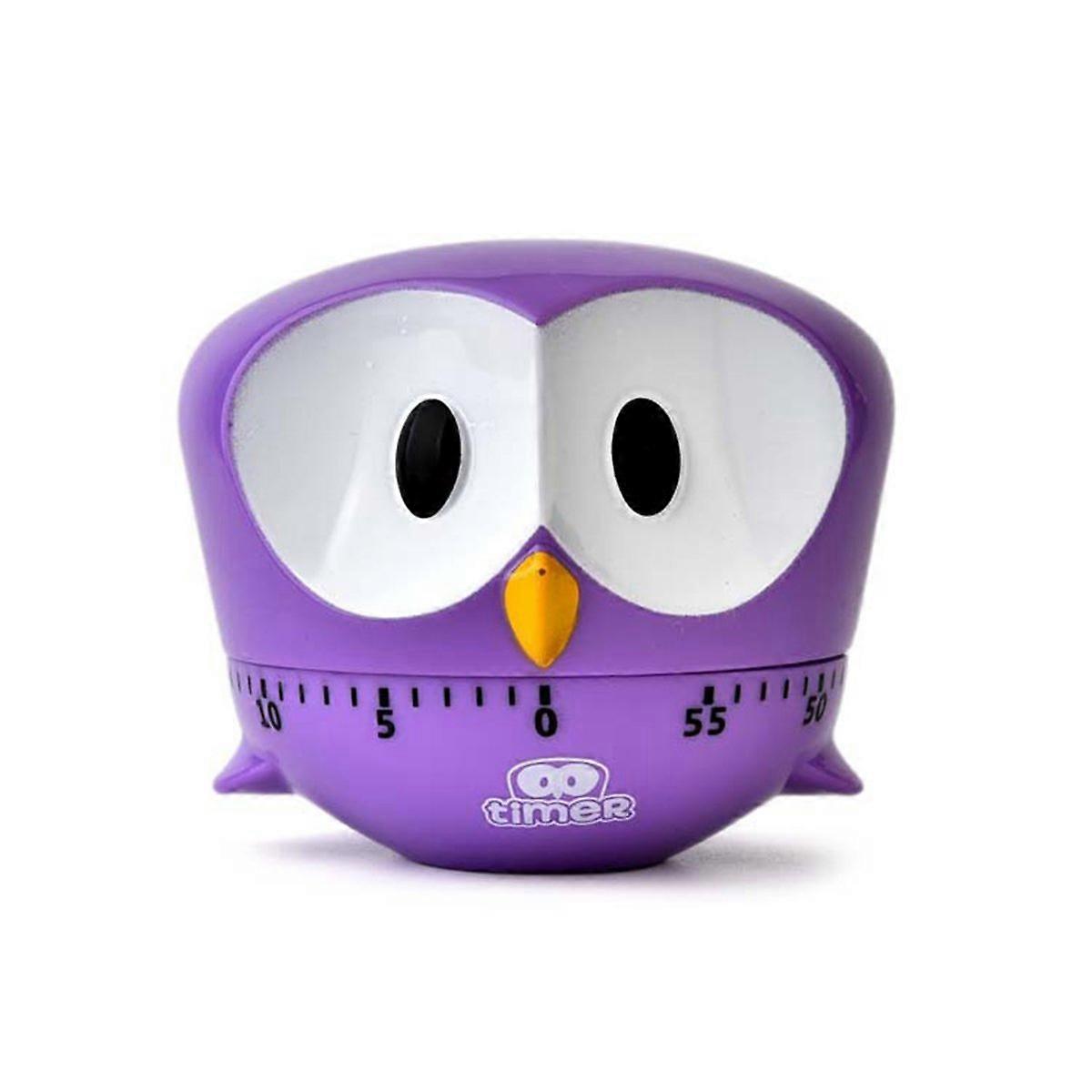 Mechanical Rotating Egg Timer for Kitchen,0~60 Minutes Timer for Mulitpurpose(Purple)