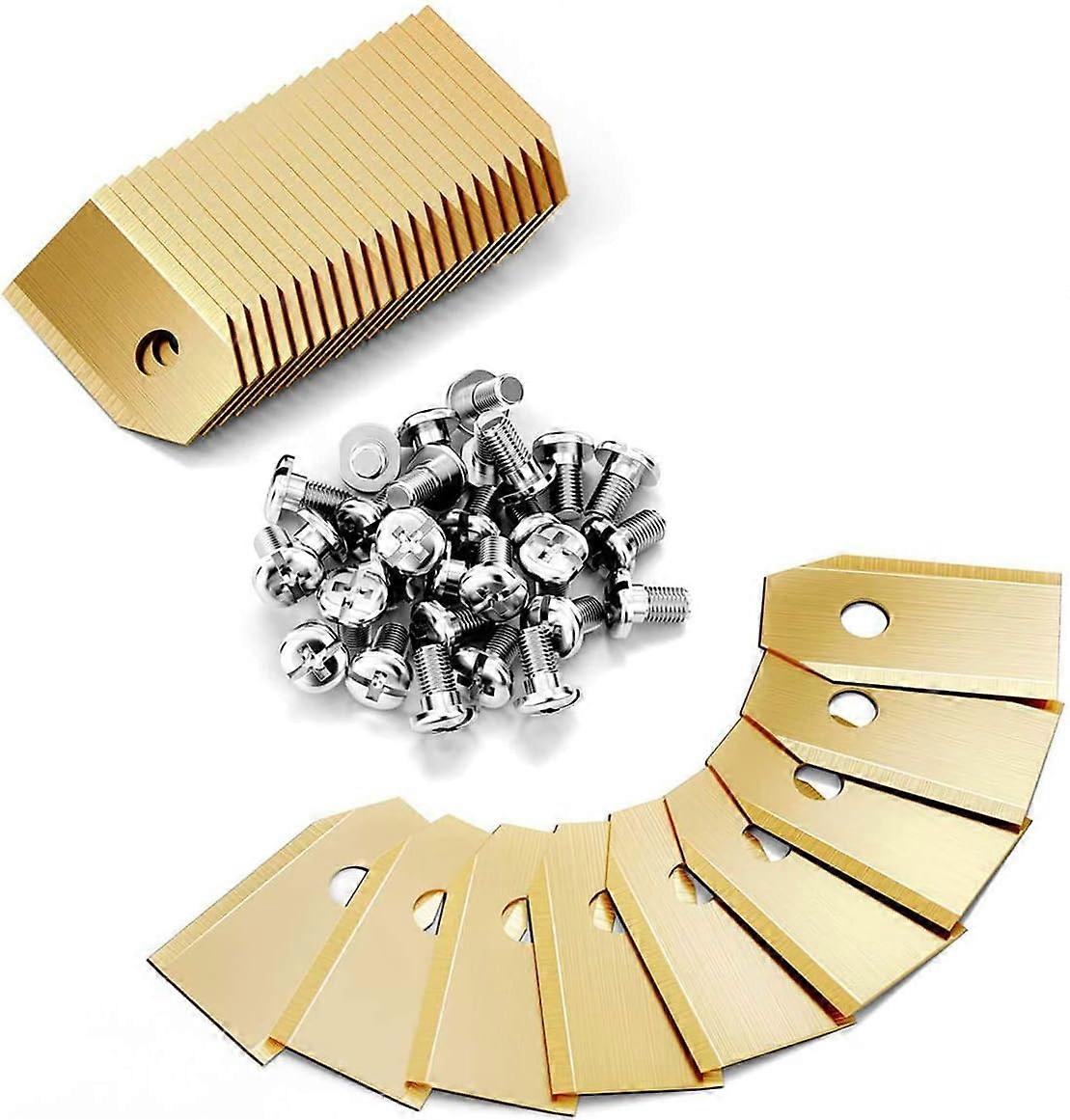 Erstatningsblader i titan til Husqvarnas gressklipperepakke med 30 gressklipperblader Gressklippertilbehør med skruer