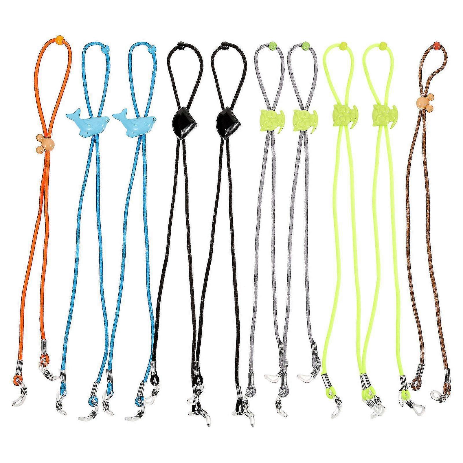 10pcs Anti-slip Sunglasses Holders Multi-function Eyeglass Holders Elastic Eyewear Lanyards
