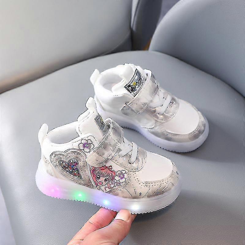 Kids Shoes For Baby Girls Light Children Luminous Baby Sneakers