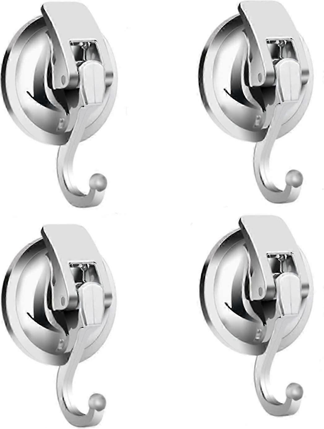 4pcs Suction Cup Hook Strong No Punch Vacuum Sticky Hook Glass Suction Wall Type