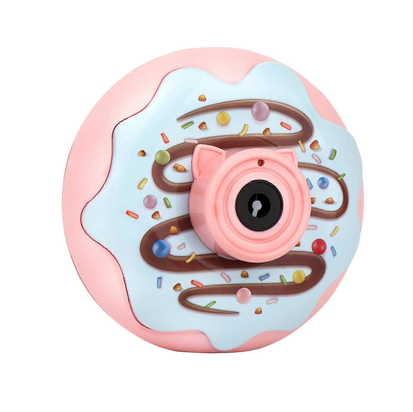 Children's Light Music Donut Bubble Camera OneButton Automatic Bubble 50ml