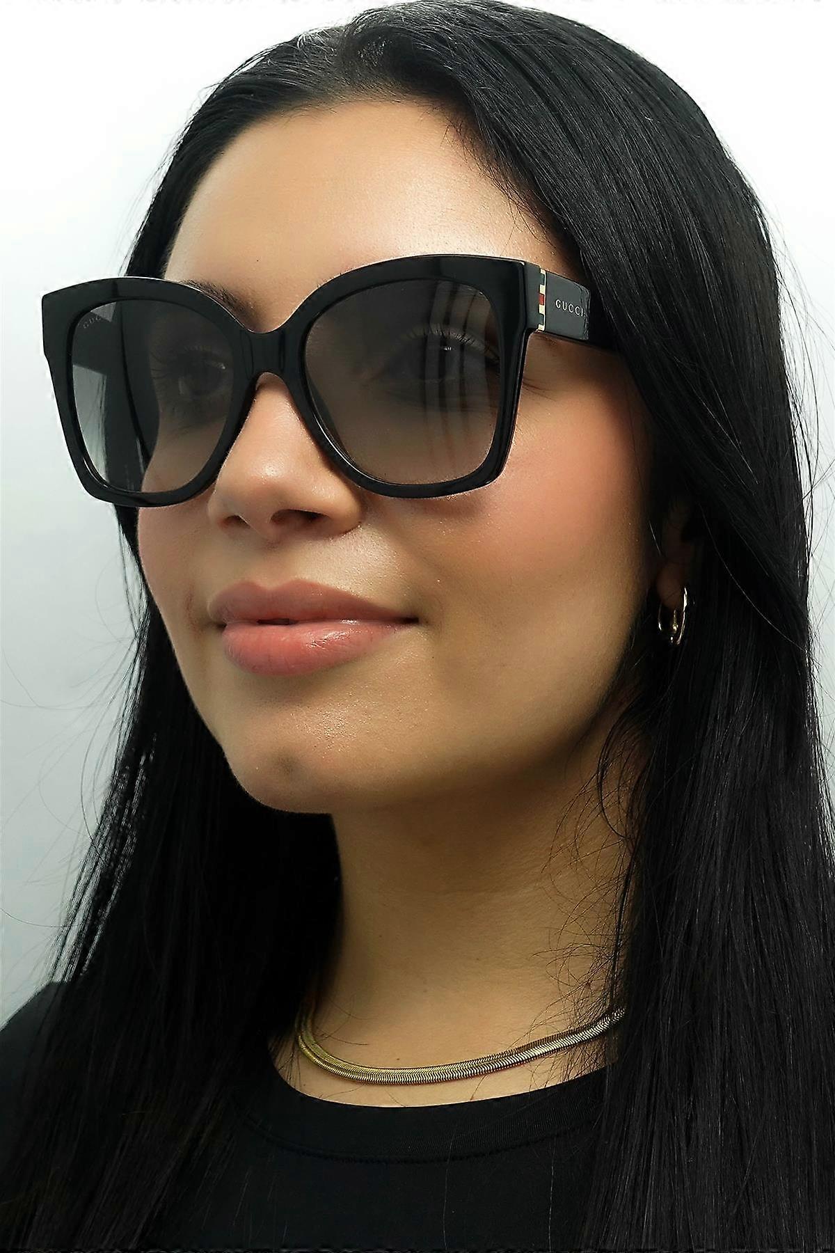 Lunettes de soleil Gucci GG0459S 001 Dégradé Gris Noir