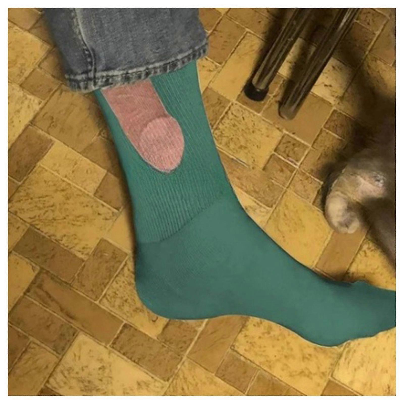 Show off Socks Autumn Winter Funny Printed Socks Middle Tube Unisex Coloured Ankle Socks Sproof